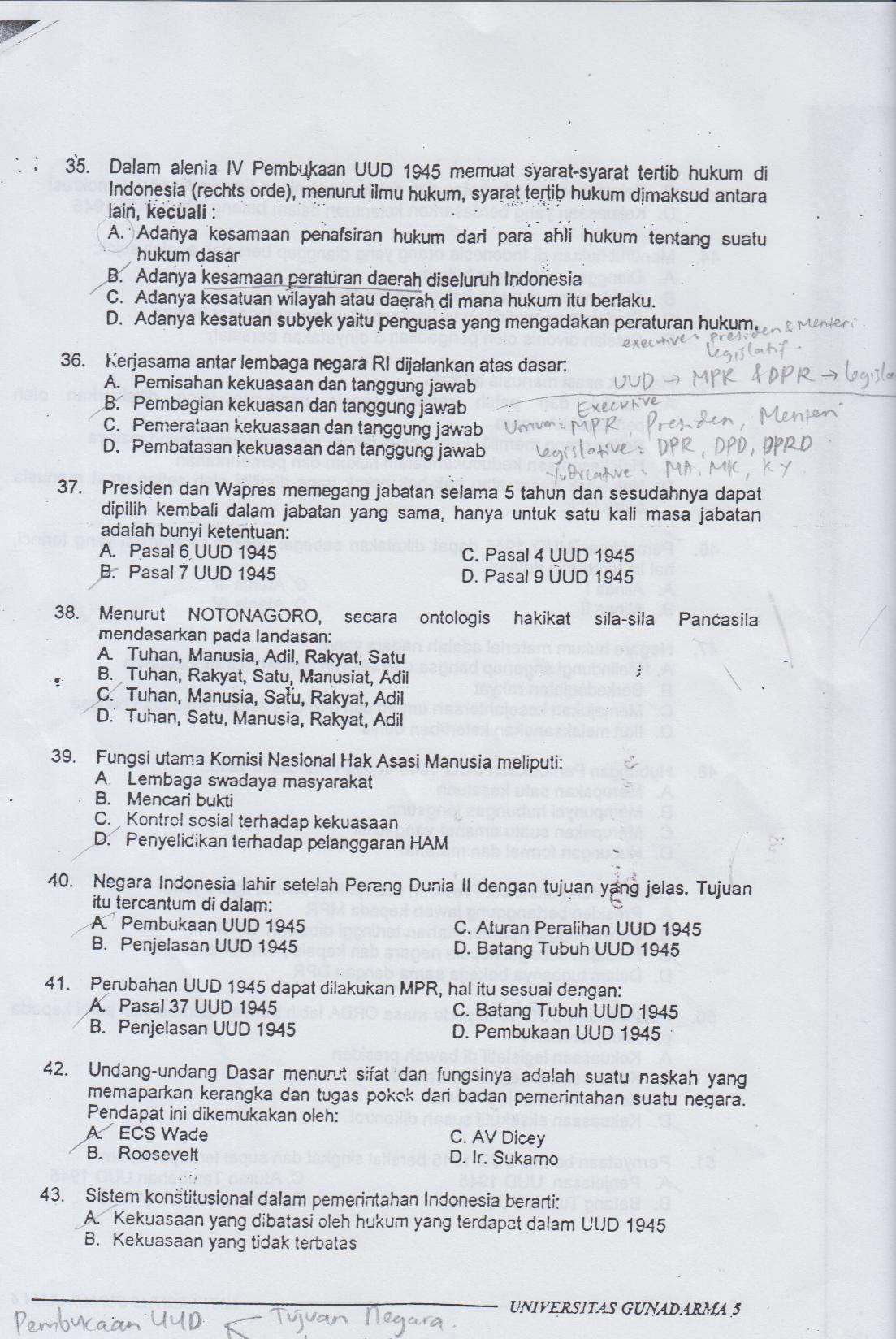 Screenshot Soal  Ujian Utama Pend Pancasila  elin zanuar s